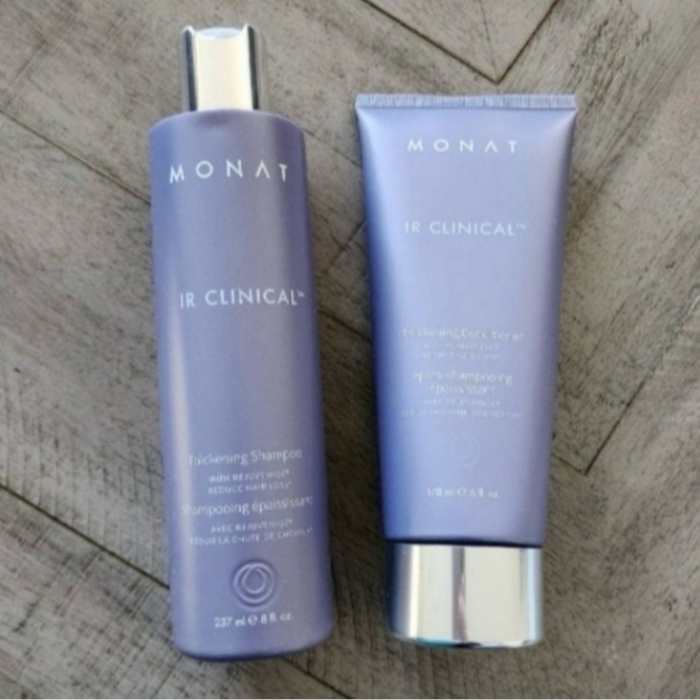Monat IR Clinical Thickening Shampoo & Conditioner.